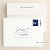 "Semi Formal" - Wedding Invitations in Navy by Kerry Doyle - FREE Recipient Addressing