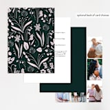 "Forest Foliage" - Wedding Invitations in Deep Forest by Eve Schultz - Back of Card