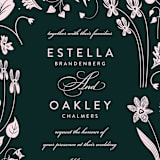 "Forest Foliage" - Wedding Invitations in Deep Forest by Eve Schultz - Close-Up