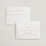 "a hundred years" - Wedding Invitations in Burnt Umber by Robin Ott - FREE Recipient Addressing