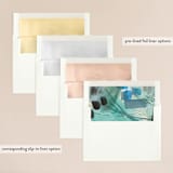 "Feathery Painted" - Wedding Invitations in Teal by Erika Firm - Envelope Liner Options