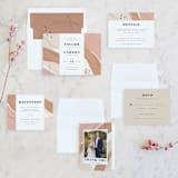 "Formation" - Wedding Invitations in Terracota by Olivia Goree - Invitation Suite