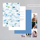"Sea Glass" - Wedding Invitations in Ocean by Hudson meet Rose - Back of Card