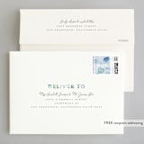 "Sea Glass" - Wedding Invitations in Ocean by Hudson meet Rose - FREE Recipient Addressing