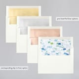 "Sea Glass" - Wedding Invitations in Ocean by Hudson meet Rose - Envelope Liner Options