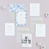 "Sea Glass" - Wedding Invitations in Ocean by Hudson meet Rose - Invitation Suite