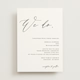 "We Do" - Wedding Invitations in Ink by lulu and isabelle - Front