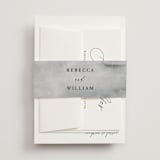 "We Do" - Wedding Invitations in Ink by lulu and isabelle - Assembled with Belly Band