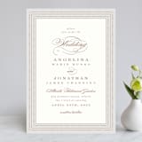 "Simply Grand" - Wedding Invitations in Dove by Hooray Creative - Front