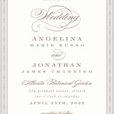 "Simply Grand" - Wedding Invitations in Dove by Hooray Creative - Close-Up