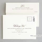 "Simply Grand" - Wedding Invitations in Dove by Hooray Creative - FREE Recipient Addressing