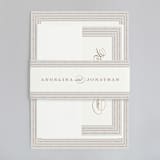 "Simply Grand" - Wedding Invitations in Dove by Hooray Creative - Assembled