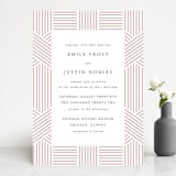 "Tara" - Wedding Invitations in Blush by Kampai Designs - Front