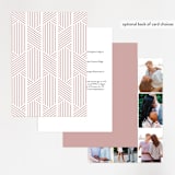 "Tara" - Wedding Invitations in Blush by Kampai Designs - Back of Card