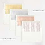 "Tara" - Wedding Invitations in Blush by Kampai Designs - Envelope Liner Options
