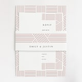 "Tara" - Wedding Invitations in Blush by Kampai Designs - Assembled
