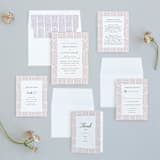 "Tara" - Wedding Invitations in Blush by Kampai Designs - Invitation Suite