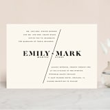 "Angled" - Wedding Invitations in Onyx by GeekInk Design - Front