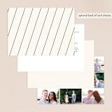 "Angled" - Wedding Invitations in Onyx by GeekInk Design - Back of Card