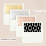 "Angled" - Wedding Invitations in Onyx by GeekInk Design - Envelope Liner Options