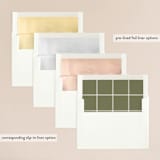 "New England" - Wedding Invitations in Fern by Megan Davis - Envelope Liner Options