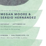 "tissue union" - Wedding Invitations in Cucumber by Carrie Moradi - Close-Up