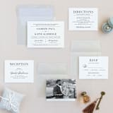 "Typography" - Wedding Invitations in Pearl by lena barakat - Invitation Suite