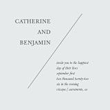 "Catherine" - Wedding Invitations in Natural by Kayla Dawson - Close-Up