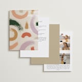 "Lineup" - Wedding Invitations in Latte by Jennifer Lew - Back of Card