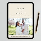 "Lineup" - Wedding Invitations in Latte by Jennifer Lew - FREE Wedding Website