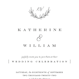 "Ridgeline" - Wedding Invitations in Ivory by Eric Clegg - Close-Up
