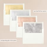"Ridgeline" - Wedding Invitations in Ivory by Eric Clegg - Envelope Liner Options