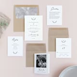 "Ridgeline" - Wedding Invitations in Ivory by Eric Clegg - Invitation Suite