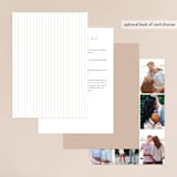"Crush" - Wedding Invitations in Buttery by Carolyn MacLaren - Back of Card