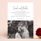 "Eloquent" - Wedding Invitations in Coal by Mansi Verma - Front