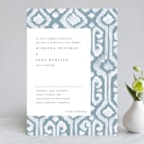 "Painted Ikat" - Wedding Invitations in Frost by Liz Conley - Front