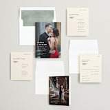 "Modern Bliss" - Wedding Invitations in Cream by Elly - Invitation Suite