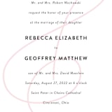 "AND" - Wedding Invitations in Carnation by Kim Dietrich Elam - Close-Up