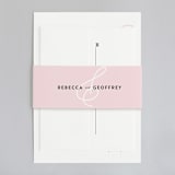 "AND" - Wedding Invitations in Carnation by Kim Dietrich Elam - Assembled