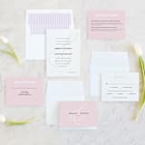 "AND" - Wedding Invitations in Carnation by Kim Dietrich Elam - Invitation Suite
