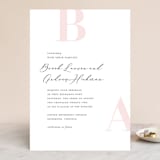 "Lettera" - Wedding Invitations in Blush by Lauren Chism - Front