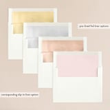 "Lettera" - Wedding Invitations in Blush by Lauren Chism - Envelope Liner Options