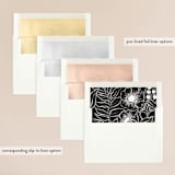 "Elemental" - Wedding Invitations in Cloud by Snow and Ivy - Envelope Liner Options