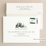 "Evergreens Watercolor" - Wedding Invitations in Forest by Yao Cheng Design - FREE Recipient Addressing