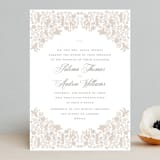 "Hacienda" - Wedding Invitations in Stone by Lagniappe Paper - Front