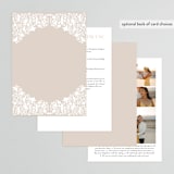 "Hacienda" - Wedding Invitations in Stone by Lagniappe Paper - Back of Card