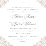 "Hacienda" - Wedding Invitations in Stone by Lagniappe Paper - Close-Up