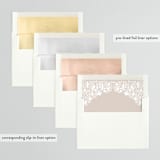 "Hacienda" - Wedding Invitations in Stone by Lagniappe Paper - Envelope Liner Options