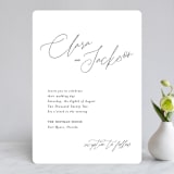 "Bare" - Wedding Invitations in Cloud by Kelly Nasuta - Front