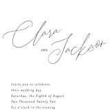 "Bare" - Wedding Invitations in Cloud by Kelly Nasuta - Close-Up